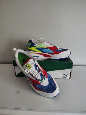 Puma RS-Fast Raceway Sneakers Mens Sz 12 Royal Red White 383515-01 NWOT